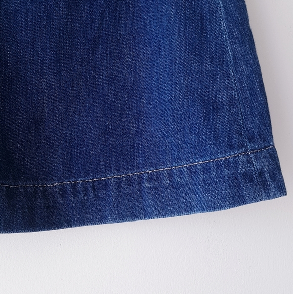 GAP 1969 Blue Denim Front Button Mini Skirt - Picture 5 of 9